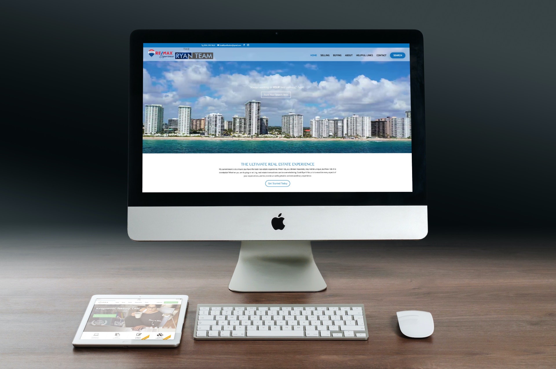 Saved website design for The Ryan Team