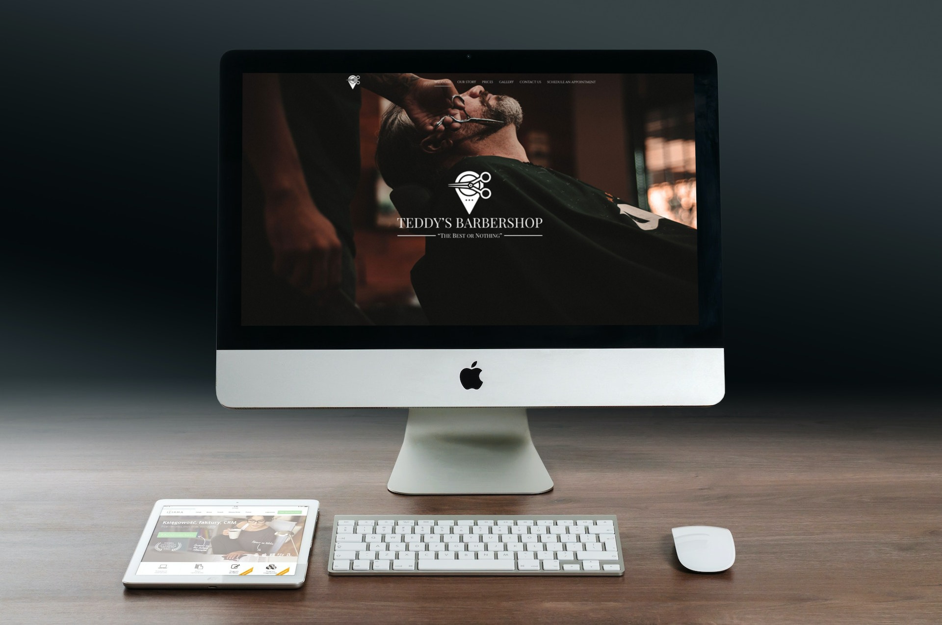 Saved website design for Teddy’s Barbershop